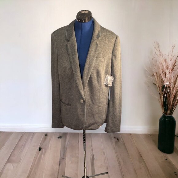 NWT The Limited Pine Green & Black Tweed Blazer Size XXL - Picture 16 of 16